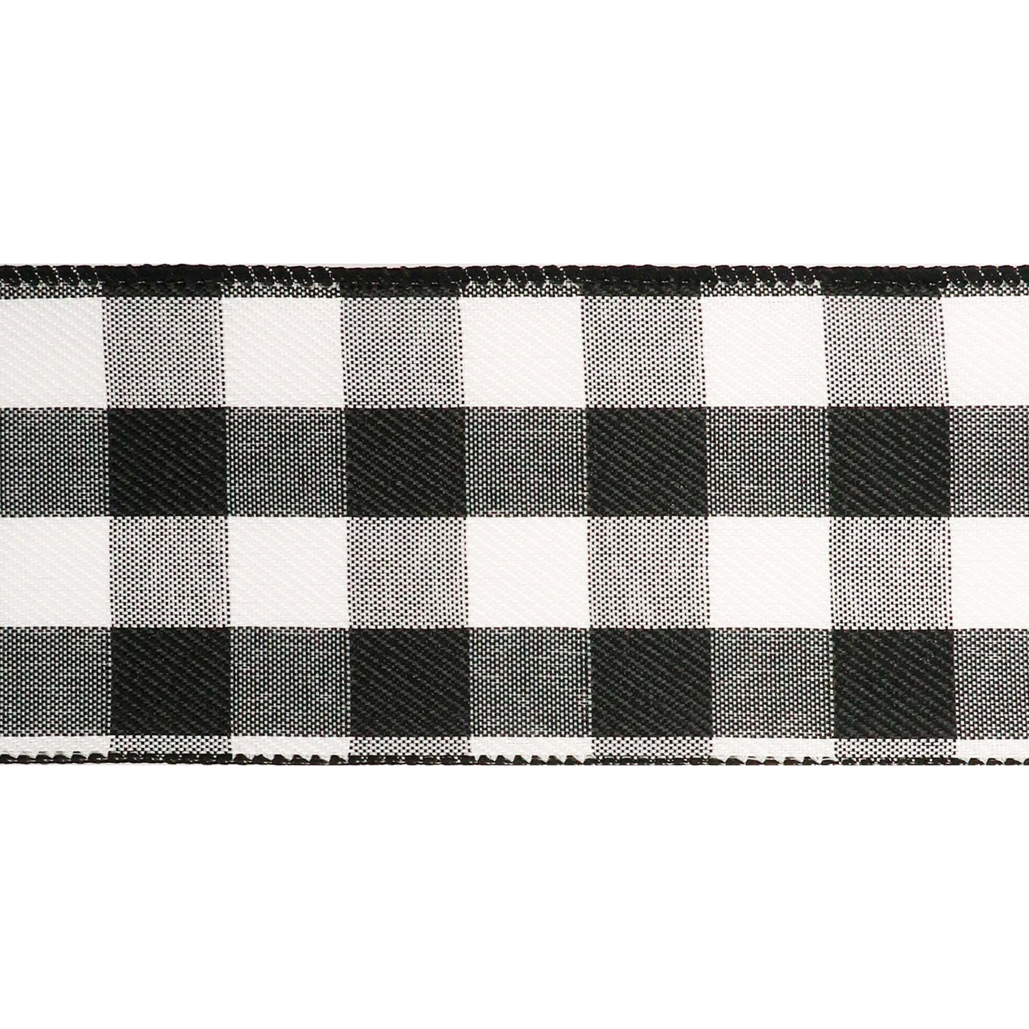 2.5" x 8.3yd. Wired Gingham Ribbon by Celebrate It™ Décor